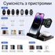 Док станция беспроводная зарядка Qi Fast Wireless Charger OW-27 15W, Watch/AirPods/Phone 4в1 - изображение 8