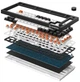 Клавиатура GamePro Asgard Valhalla 75% Exploded QLAB Orange Switches (MK160B Pro) - изображение 2