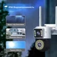 IP-камера уличная с аккумулятором и двойным объективом XON SmartCam Wi-Fi 8000mAh Solar 1080P (KCBSW22VW 3732) Белая - изображение 7