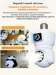 IP-камера цокольная с двойным объективом XON SmartCam Wi-Fi 1080P (GBWEW22VW 3718) Белая - изображение 4
