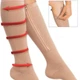Лікувальні компресійні гольфи від варикозу Zip Sox, зі змійкою (бежеві) - зображення 6