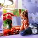 Декоративное зеркало "Девочка и лето" романтическое украшение интерьера спальни, детской комнаты, милый подарок - изображение 3