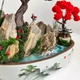 Бонсай из стабилизированных растений и красного мха 32×30 см - изображение 2