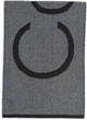 Шарф Calvin Klein двосторонній, чорний з сірим, з написом бренду, one size - изображение 3