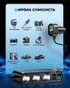 Розгалужувач прикурювача автомобіля 3 гніздаUSB-C PD36W + USB-A QC3.0 18W + 3USB-A з кабелем 1м з вимикачем на кожну розетку з вольтметром Joyroom 210W 9in1 - зображення 7