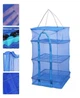Сушилка сетка для сушки рыбы, фруктов, овощей, грибов 3 яруса 35х35х65 см подвесная (М1543) - изображение 1