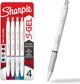 Набор цветных гелевых ручек 4 шт автоматических Sharpie S-Gel Medium Point 0.7 мм (2206099) - изображение 1