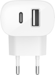 Мережевий зарядний пристрій Belkin BoostCharge Dual Wall Charger PPS 37W White (WCB007VFWH) - зображення 4