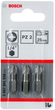 Zestaw bitow Bosch PZ2 x 25 mm 3 szt (3165140300841) - obraz 1