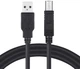Кабель ColorWay USB 2.0 AM to BM Print Cable 3 м Black (CW-CBUB073-BK) - изображение 4