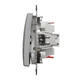 Кнопочный двухклавишный выключатель Schneider Electric 10A, алюминий Sedna Design & Elements SDD113118 - изображение 5