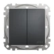 Выключатель двухклавишный Schneider Electric Sedna Design IP44 чёрный SDD214105 - изображение 4