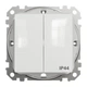Вимикач двоклавішний Schneider Electric Sedna Design IP44 білий SDD211105 - зображення 3