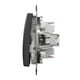 Переключатель двухклавишный Schneider Electric Sedna Design чёрный SDD114108 - изображение 4