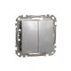 Переключатель двухклавишный Schneider Electric Sedna Design алюминий SDD113108 - изображение 1
