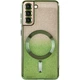 TPU чехол Delight case with MagSafe с защитными линзами на камеру для Samsung Galaxy S21 Зеленый / Green Без бренда - изображение 2