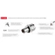 Головка торцевая Intertool 8 мм 1/2" шестигранная Cr-V сталь никелированная профессиональная (000006137) - изображение 3
