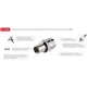 Головка торцевая Intertool 9 мм 1/2" шестигранная Cr-V сталь никелированная профессиональная (000006138) - изображение 3