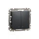 Вимикач двоклавішний Schneider Electric Sedna Design з підсвіткою чорний SDD114105L - зображення 1