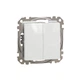 Вимикач двоклавішний Schneider Electric Sedna Design білий SDD111105 - зображення 1