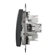 Перемикач одноклавішний Schneider Electric Sedna Design чорний SDD114106 - зображення 2