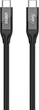 Kabel Unitek USB4 USB-C PD 100W 40 Gbps 8K 2 m Black (C14100ABK01-2M) - obraz 1
