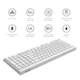 Клавіатура OfficePro SK985W Wireless/Bluetooth White (SK985W) - изображение 10