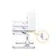 Парта Mealux Edmonton Multicolor Grey з полицею (BD-610 W/МС + G с полкой) - изображение 4