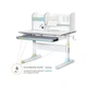 Парта Mealux Edmonton Multicolor BL з полицею (BD-610 W/МС + BL с полкой) - изображение 1