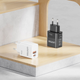 Мережевий зарядний пристрій Unitek USB-A + USB-C 20W White (P1124AWH01-EU) - зображення 3