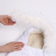 Зимний детский конверт-кокон на овчине для новонароджених DoRechi Baby XS 0-9 месяцев (56-74 см) Белый с опушкой - изображение 3