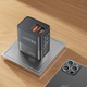 Мережевий зарядний пристрій Unitek USB-A + USB-C 20W Black (P1124ABK01-EU) - зображення 4