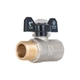 Кран шаровой SD Plus 1/2" ВН для воды (бабочка) SD607W15 - изображение 1