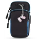 Спортивный чехол на руку BeCover BC0011 6.5" Black/Blue (705343) + органайзер для наушников - изображение 1