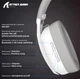 Геймерська бездротова (Bluetooth + 2,4G) гарнітура Attack Shark L80 White - изображение 2