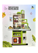Игрушечная кухня с подсветкой звуковыми эффектами паром и помповой подачей воды 91 элемент Зленый - изображение 4