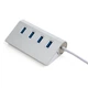 Концентратор Vinga Type-C to 4*USB3.0 1.0m cable aluminium (VCPHCU304) - зображення 2