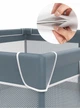 Детский игровой манеж 2в1 XXL — 180×150 см, серый, с 30 шариками и сумкой - изображение 2