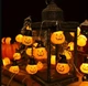Светодиодная гирлянда Хэллоуин тыква в шапочке 1.5 м LED Теплый Halloween - изображение 3