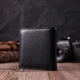 Компактный женский кошелек с монетницей снаружи из натуральной кожи ST Leather 22542 Черный - изображение 9