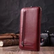 Кошелек-клатч для женщин на одно отделение из натуральной кожи ST Leather 22560 Бордовый - изображение 9