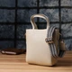 Сумка для женщин из натуральной кожи с модным трапециевидным кроем VINTAGE Bag 22917 Белый - изображение 10