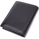 Вертикальный кошелек для стильных мужчин из натуральной кожи ST Leather 22464 Черный - изображение 2