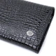 Женский лакированный кошелек с фактурой под рептилию из натуральной кожи ST Leather 22718 Черный - изображение 5