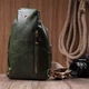Сумка компактного размера с одной лямкой через плечо из гладкой экокожи Vintage 22771 Зеленый - изображение 11