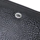Лакированный тонкий кошелек с фактурой под рептилию из натуральной кожи ST Leather 22716 Черный - изображение 5