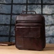 Практичная мужская сумка с ручкой для переноса в руке из натуральной кожи Vintage 23024 Коричневый - изображение 11