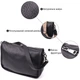Стильная сумка на плечо из натуральной кожи для женщин VINTAGE Bag 23001 Черный - изображение 4