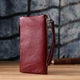 Кожаный кошелек на три отделения для женщин ST Leather 23108 Бордовый - изображение 10