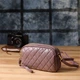 Сумка кросс-боди через плечо женская из натуральной кожи маленькая Vintage leather-22891 Пурпурная - изображение 8